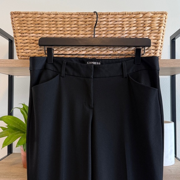 Express Editor Bootcut Mid-Rise Woven Career Dress Pant Trouser, 6 Long - Picture 2 of 8
